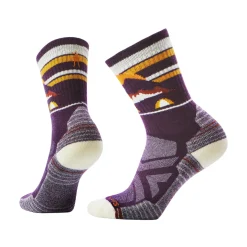 Smartwool Hike Light Cushion Mountain Moon Crew Vandresok, dame (Purple Iris)