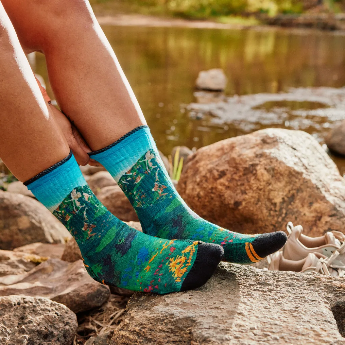 Smartwool Hike Targeted Cushion Crew Mountain Lake Vandresokker, dame (Capri)