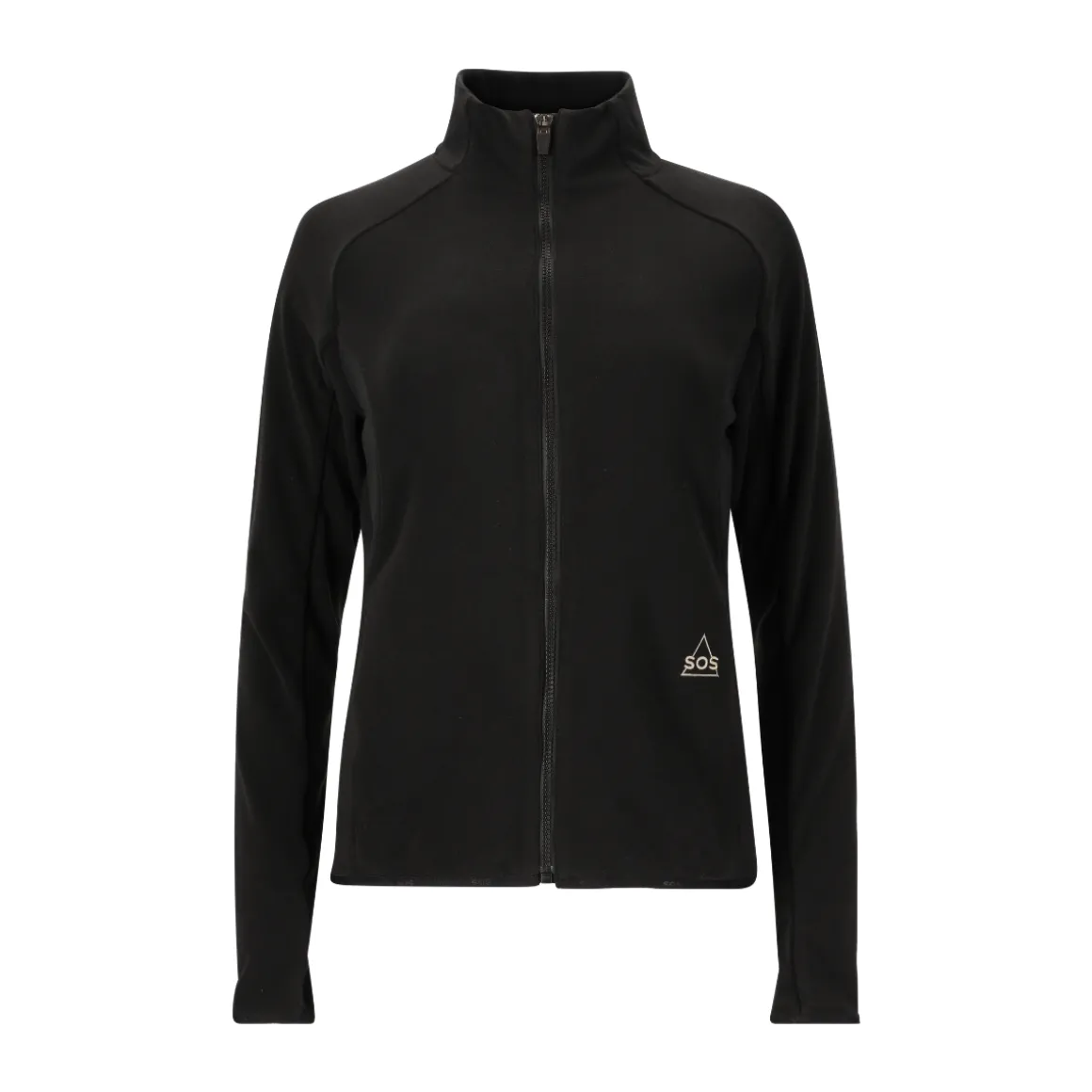 SOS Bromo Midlayer Full Zip Fleece, dame (Black)