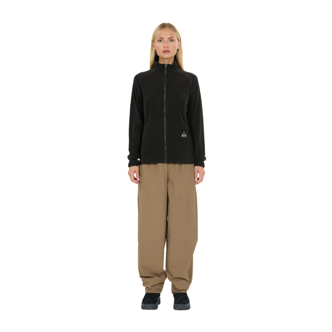 SOS Bromo Midlayer Full Zip Fleece, dame (Black)