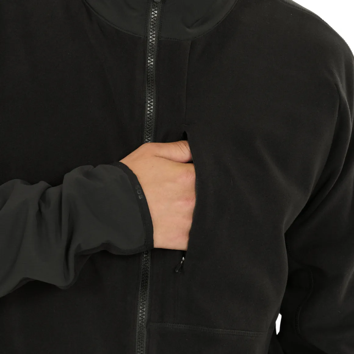 SOS Bromo Midlayer Full Zip Fleece, herre (Black)
