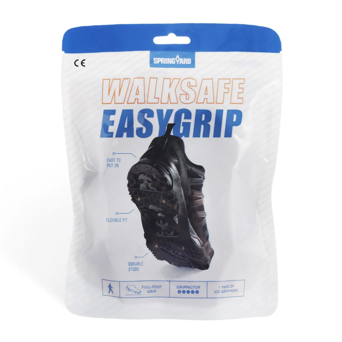 Springyard Easygrip Walksafe pigsål (Black)