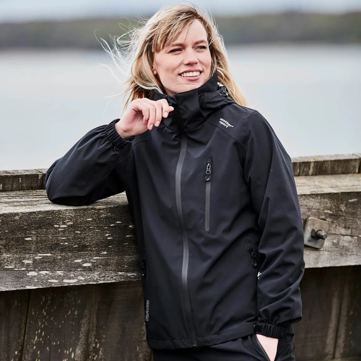 Weather Report Camelia regnjakke, dame (Black)