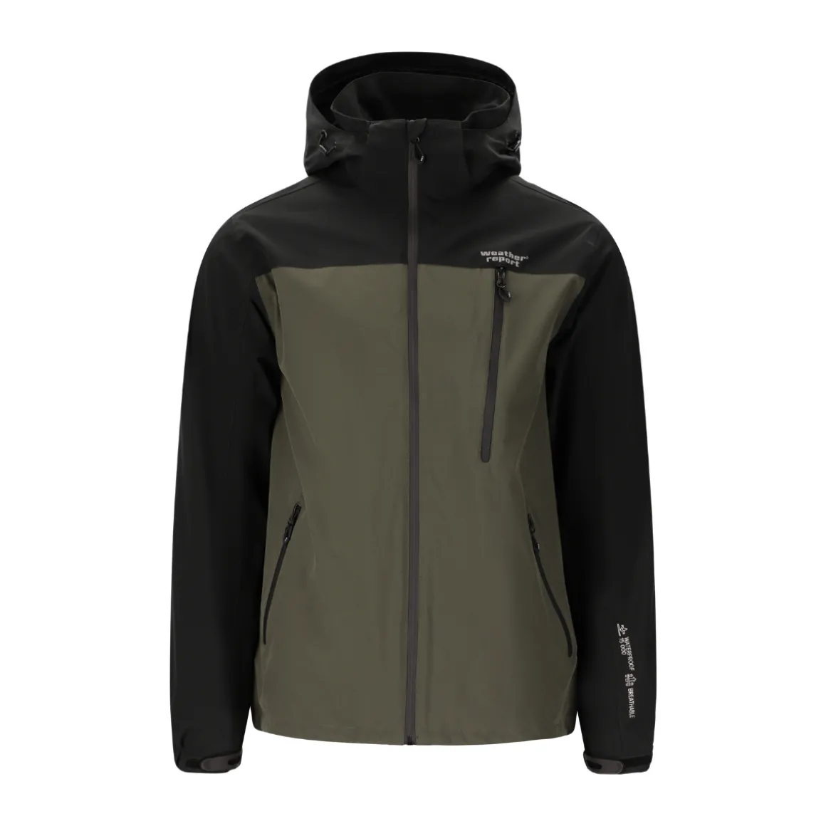 Weather Report Delton Jacket regnjakke, herre (Black Ink)