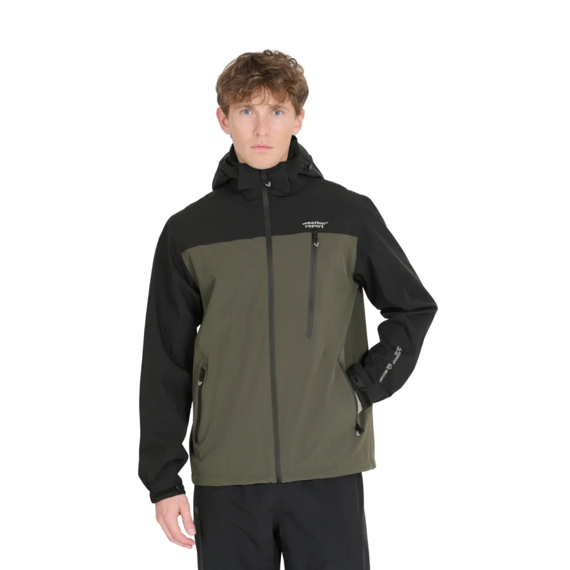 Weather Report Delton Jacket regnjakke, herre (Black Ink)