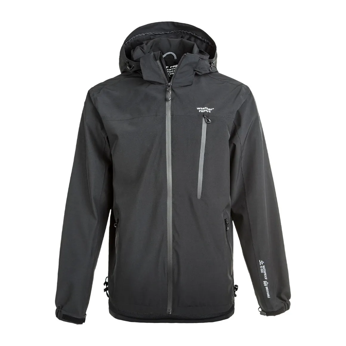 Weather Report Delton regnjakke, herre (Black)