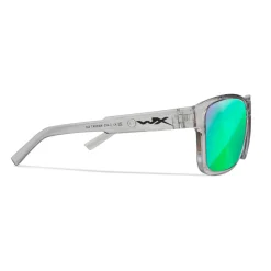Wiley X Trek, Captivate Polaroid Glas, Transparent Stel, Unisex