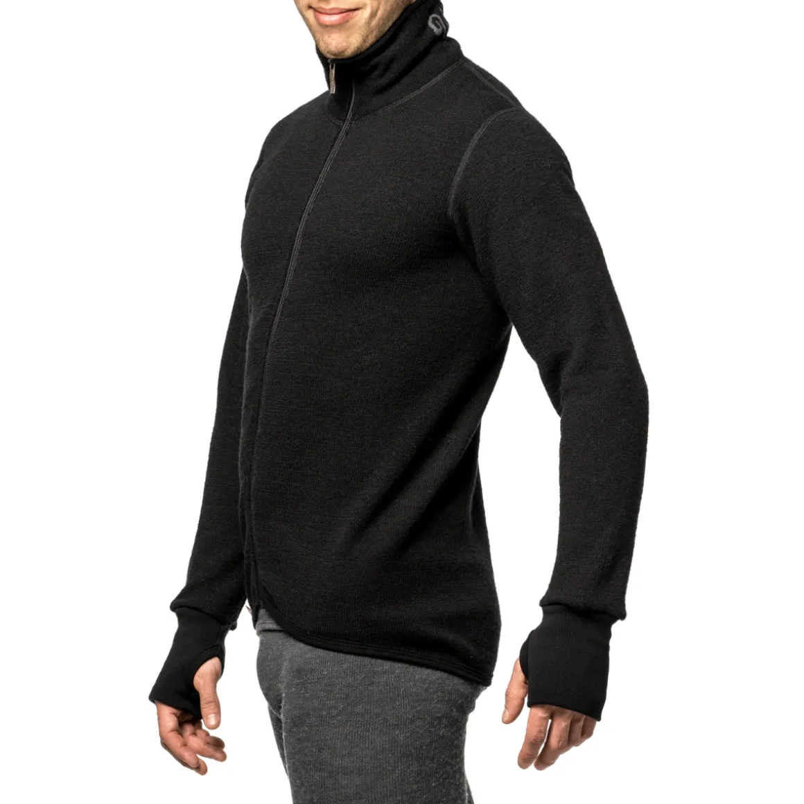 Woolpower Full Zip Jacket 400 uldtrøje, unisex (Black)