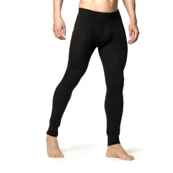 Woolpower Long Johns w/Fly 200 uldunderbukser, herre (Black)